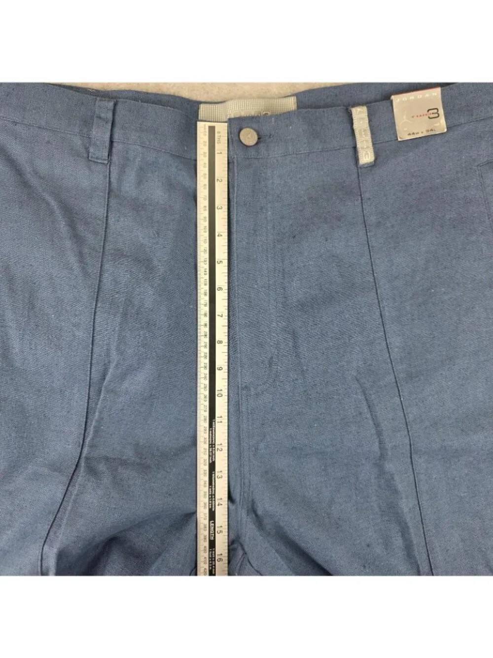 Jordan Two3 Pants Mens 44x34 Blue Linen Cotton Flat Front Tapered NWT